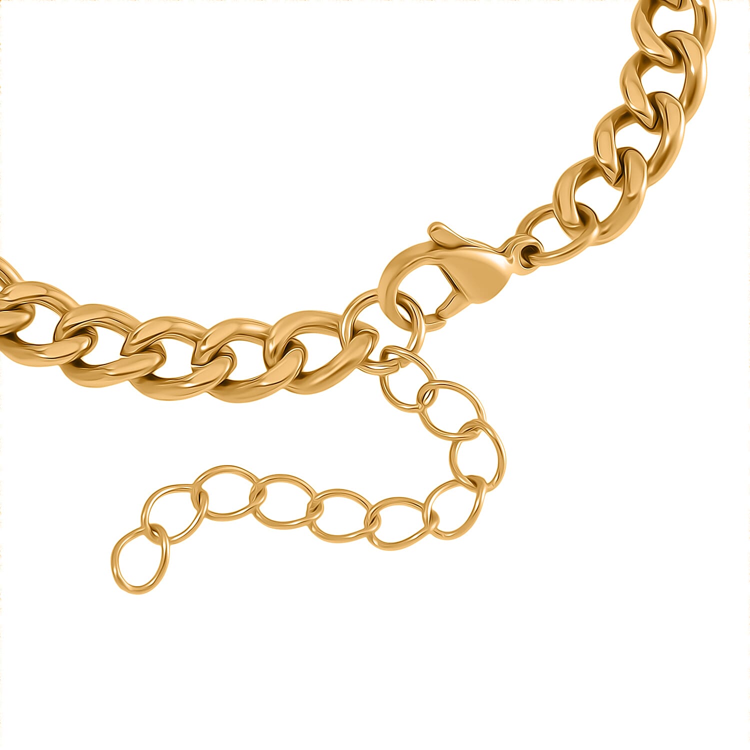 Set of 2 - White Cubic Zirconia Bracelet (Size - 7.5-2) in Yellow Gold Tone 10.00 Ct.