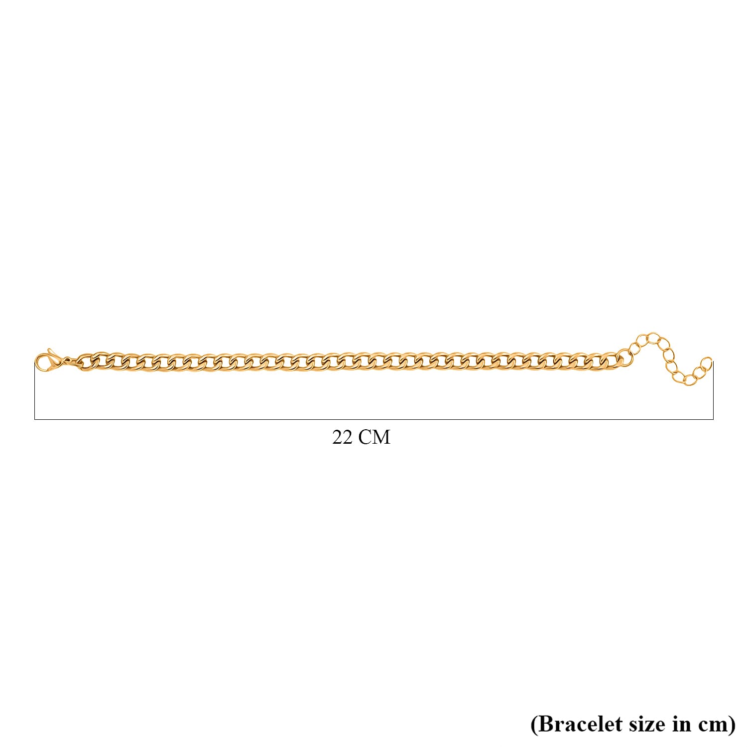 Set of 2 - White Cubic Zirconia Bracelet (Size - 7.5-2) in Yellow Gold Tone 10.00 Ct.