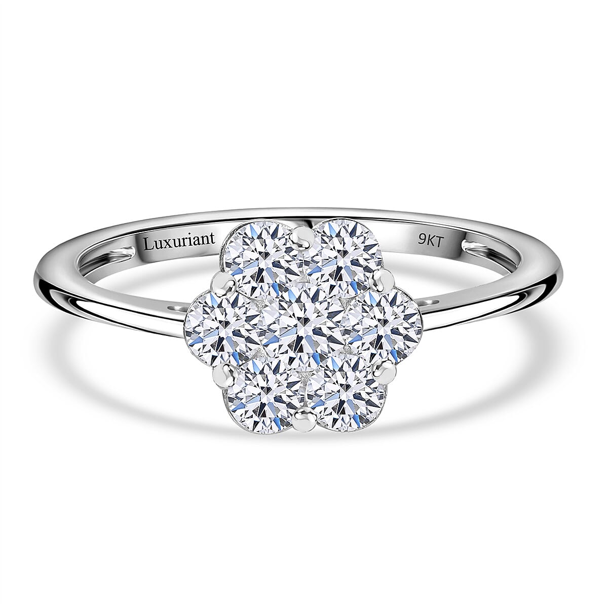 Luxuriant Diamond - 3 Piece Set - 1.5 Ct. Lab Grown Diamond Pressure Set Ring, Earring and Pendant Set in Sterling Silver Luxuriant Diamond - 3 Piece Set - 1.5 Ct. Lab Grown Diamond Pressure Set Ring, Earring and Pendant Set in Sterling Silver