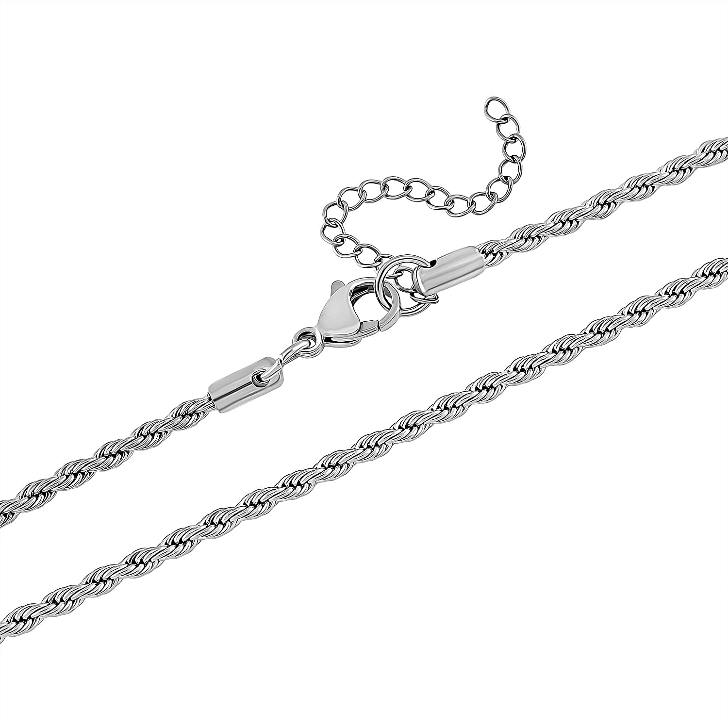 Engraved Locket Pendant with Rope Chain (Size - 22-2)