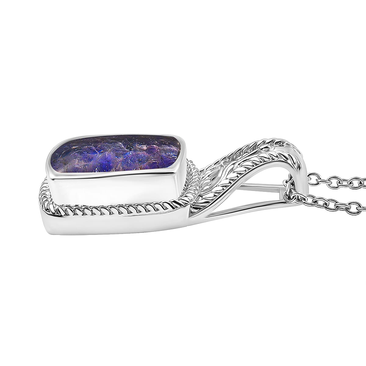 Tanzanite Matrix Pendant with Chain (Size - 20) 8.00 Ct.