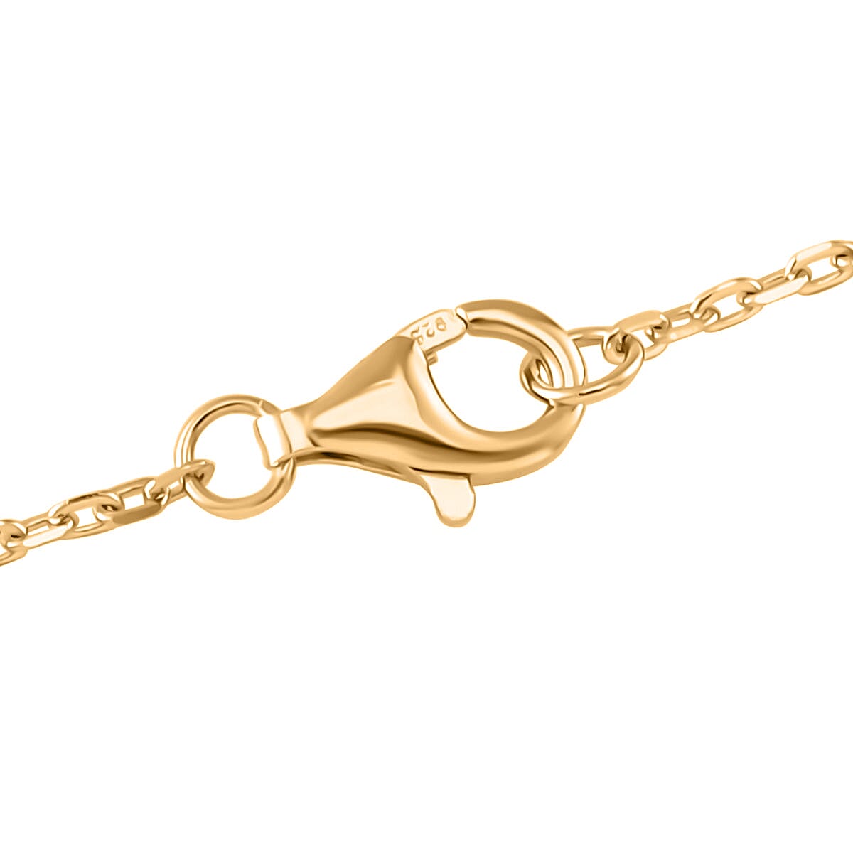 Green Jadeide Dragon Pendant with Chain (Size 20) in Yellow Gold Plated Sterling Silver 60.00 Ct.