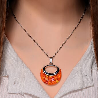 https://tjcuk.sirv.com/Products/43/4/4341378/Orange-Color-Murano-Glass-Pendant-with-Chain-Size-24-Pure-White-Stainl_4341378_1.jpg?w=342&h=342