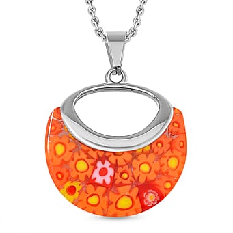 https://tjcuk.sirv.com/Products/43/4/4341378/Orange-Color-Murano-Glass-Pendant-with-Chain-Size-24-Pure-White-Stainl_4341378_3.jpg?w=342&h=342