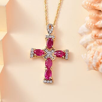 https://tjcuk.sirv.com/Products/43/4/4341582/African-Ruby-White-Zircon-Pendant-with-Chain-Size-20-in-18K-Vermeil-Ye_4341582_2.jpg?w=342&h=342