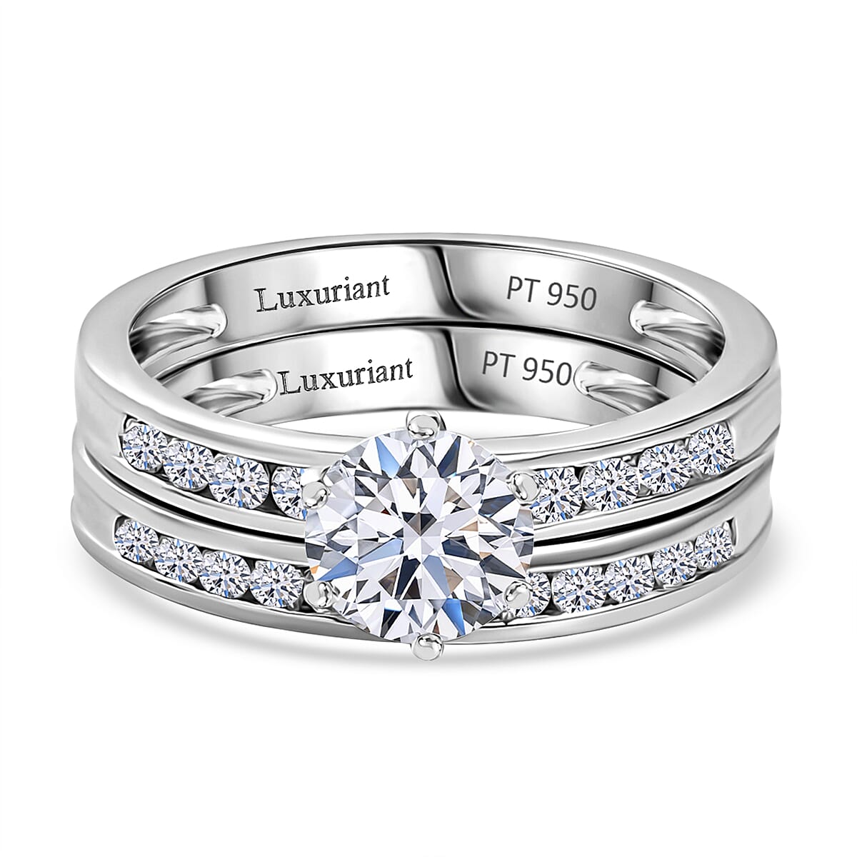 LUXURIANT 1.50 Ct. Lab Grown Diamond Ring in 950 Platinum SGL Certified