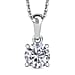 Royal Bali Collection - Moissanite Pendant with Chain (Size 20) in 18K Vermeil Yellow Gold Plated Sterling Silver 1.00 Ct.