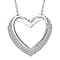 Luxuriant Diamond Lab Grown Diamond (SI-G-H) Pendant with Chain (Size - 18-2 Ext.) with Spring Ring Clasp in Vermeil Rose Gold Plated & Rhodium Overlay Sterling Silver 0.33 Ct.