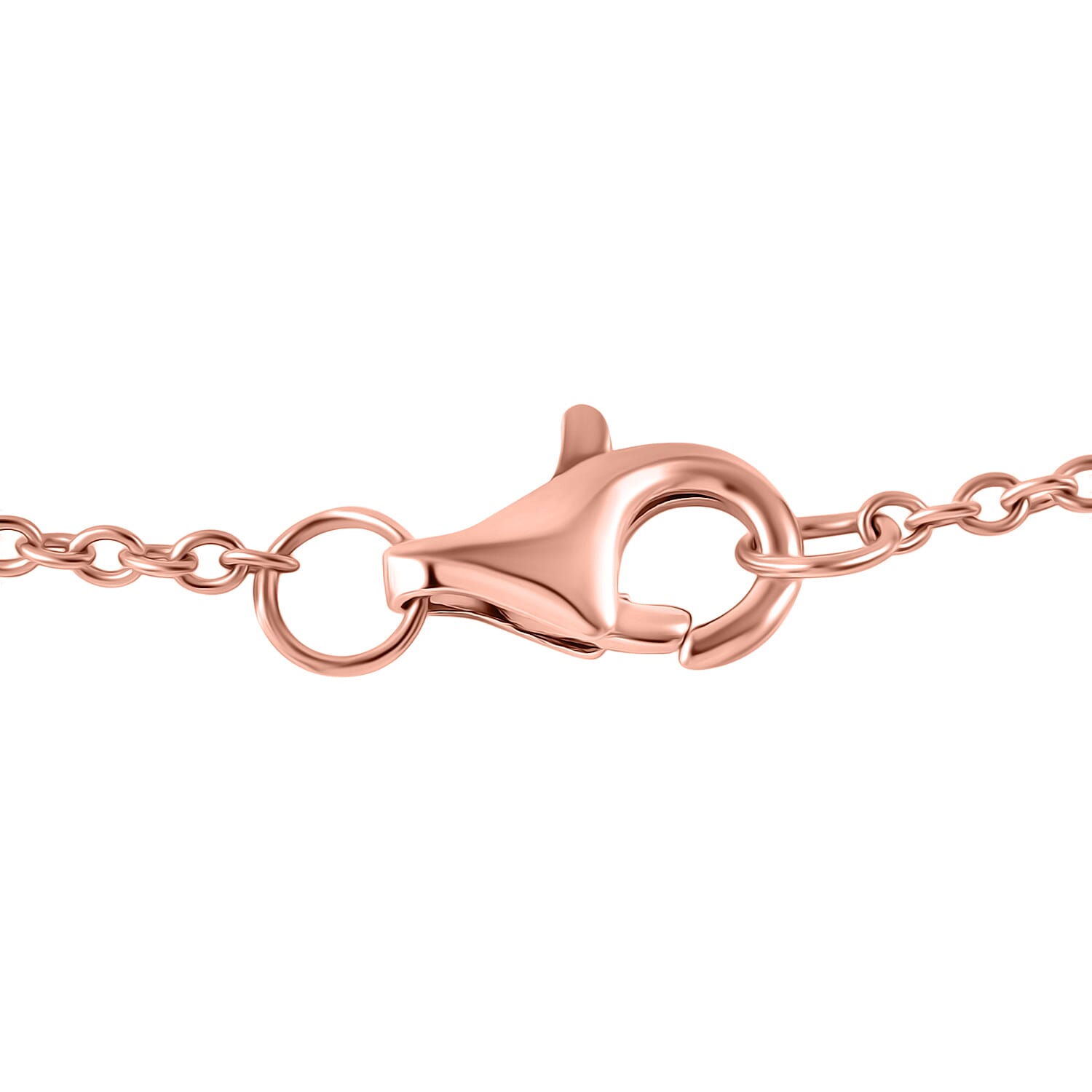 LucyQ - Air Drip Collection Pendant with Chain (Size 18) in 18K Vermeil Rose Gold Plated Sterling Silver LucyQ - Air Drip Collection Pendant with Chain (Size 18) in 18K Vermeil Rose Gold Plated Sterling Silver