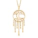 LucyQ - Tree of Life Drip Collection Pendant with Chain (Size 20) in 18K Vermeil Yellow Gold Plated Sterling Silver, Silver Wt. 7.50 Gms.