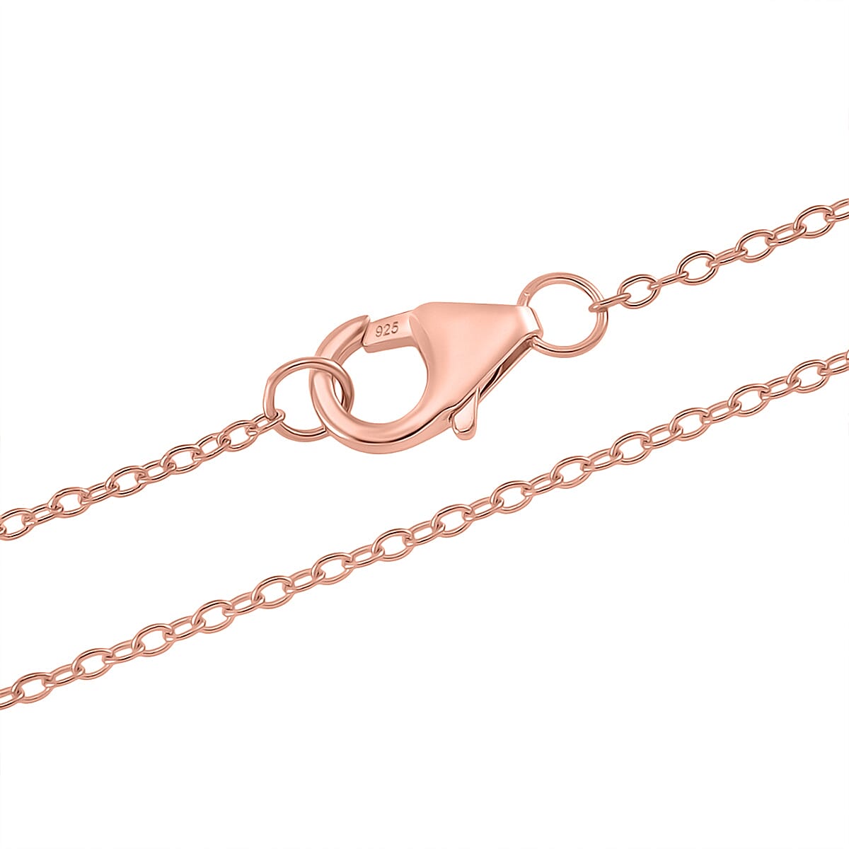 LucyQ - Tree of Life Drip Collection Pendant with Chain (Size 20) in 18K Vermeil Rose Gold Plated Sterling Silver, Silver Wt. 7.50 Gms.