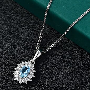 https://tjcuk.sirv.com/Products/43/6/4361993/Santamaria-Aquamarine-White-Zircon-Pendant-with-Chain-Size-20-in-Rhodi_4361993_1.jpg?w=342&h=342