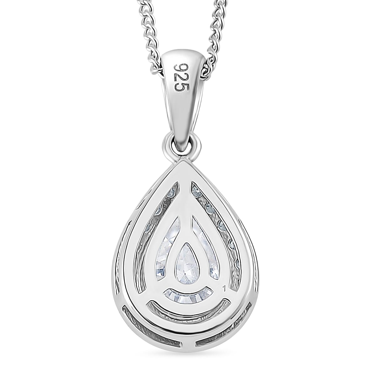 RADIANTA Premium Moissanite - GRA Certified (VVS1-D) Pendant with Chain (Size 18) in Rhodium Overlay Sterling Silver 2.23 Ct. RADIANTA Premium Moissanite - GRA Certified (VVS1-D) Pendant with Chain (Size 18) in Rhodium Overlay Sterling Silver 2.23 Ct.