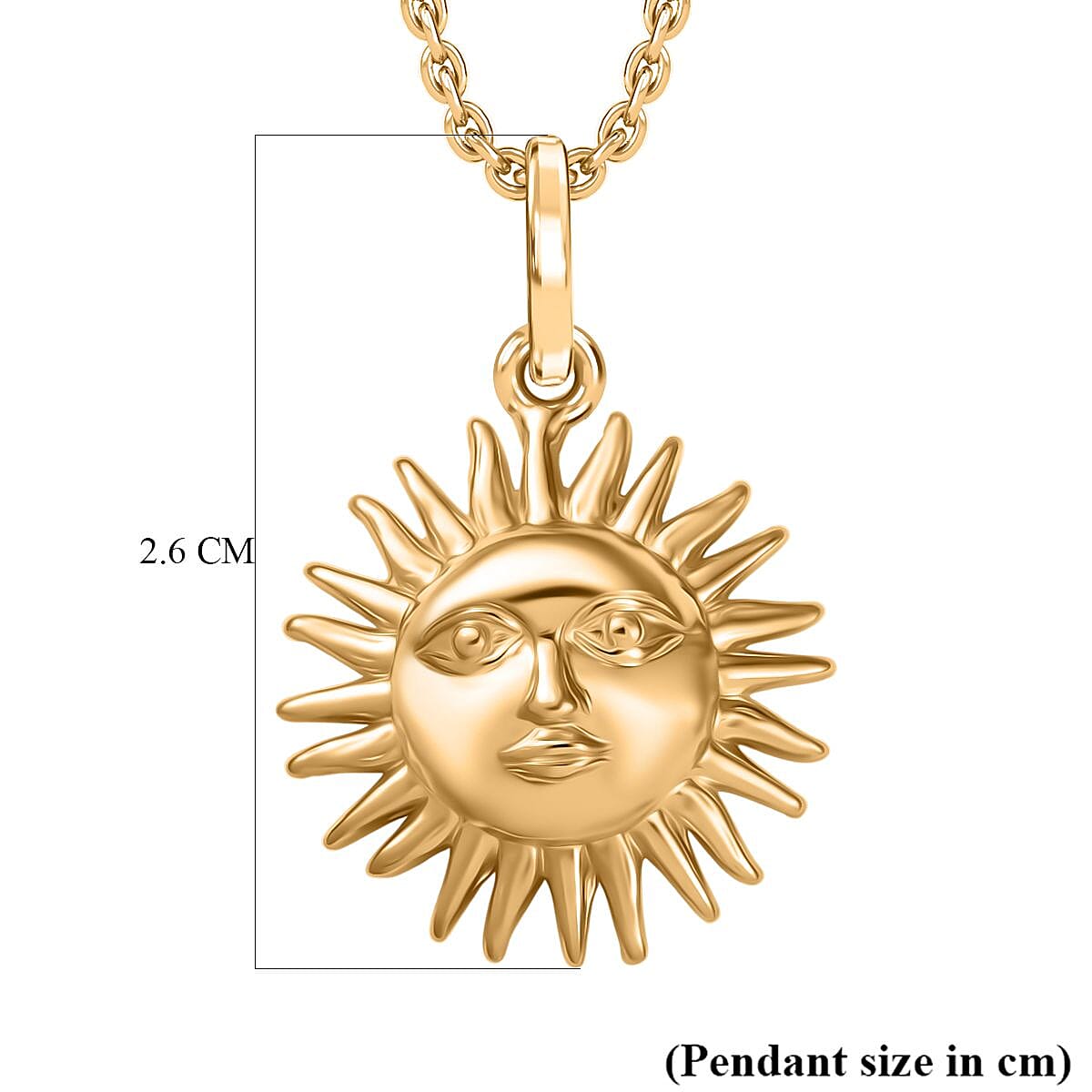 Sun Pendant with Chain (Size 20) Sun Pendant with Chain (Size 20)