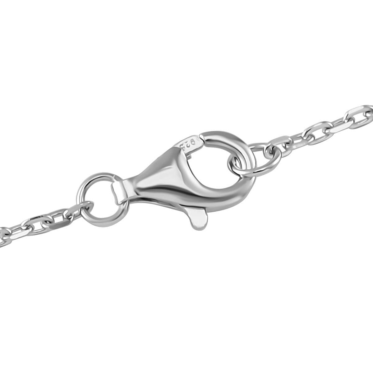 Natural White Jade Pendant with Chain (Size 20) in Rhodium Overlay Sterling Silver 200.00 Ct. Natural White Jade Pendant with Chain (Size 20) in Rhodium Overlay Sterling Silver 200.00 Ct.