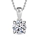 LUXURIANT Lab Grown Diamond (SI G/H) Pendant with Chain (Size 20) in 18K Vermeil Yellow Gold Plated Sterling Silver 1.02 Ct.