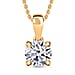 LUXURIANT Lab Grown Diamond (SI G/H) Pendant with Chain (Size 20) in 18K Vermeil Yellow Gold Plated Sterling Silver 1.02 Ct.