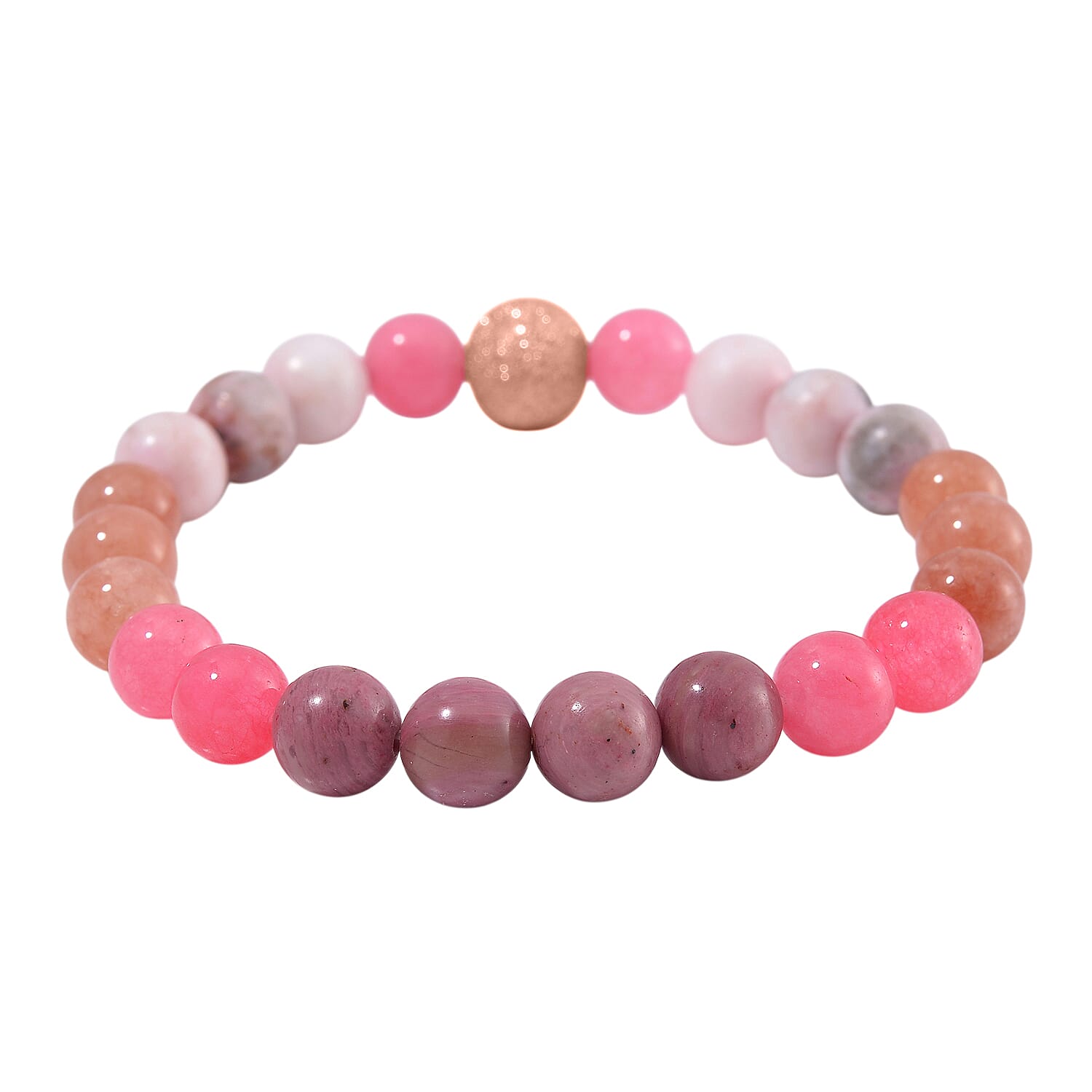 2 Piece Set - Multi Gemstones Necklace (Size 18-2Ext.) and Strechable Bracelet 250.00 Ct. 2 Piece Set - Multi Gemstones Necklace (Size 18-2Ext.) and Strechable Bracelet 250.00 Ct.