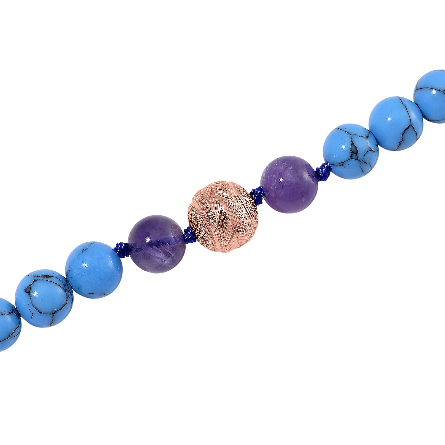 2 Piece Set - Multi Gemstones Necklace (Size 18-2Ext.) and Strechable Bracelet 250.00 Ct.