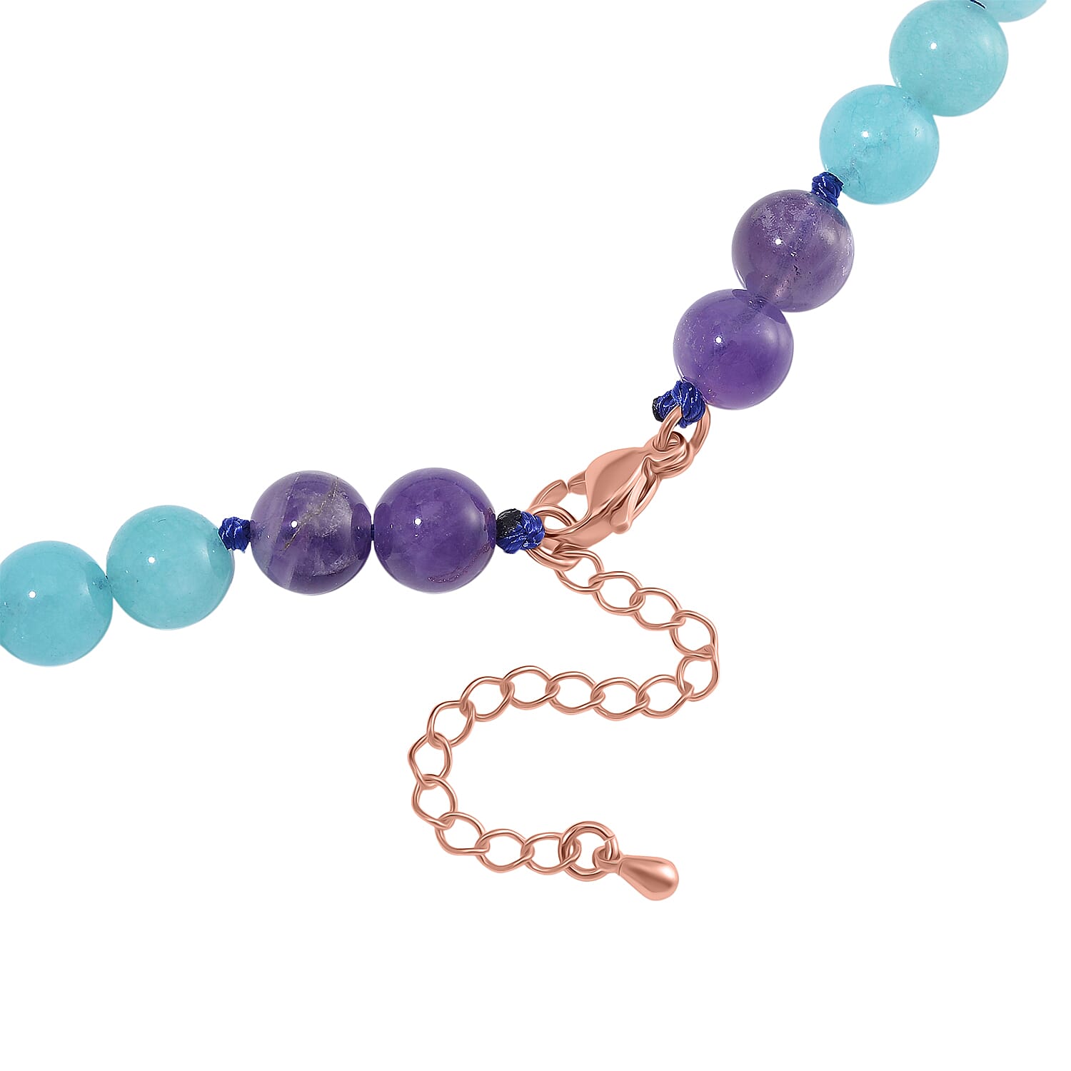 2 Piece Set - Multi Gemstones Necklace (Size 18-2Ext.) and Strechable Bracelet 250.00 Ct.