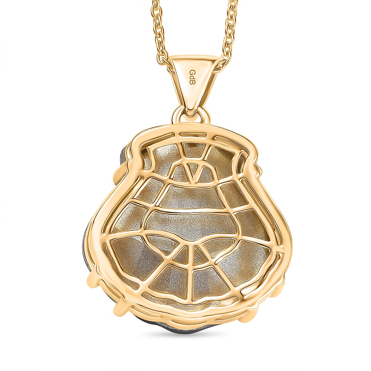 Closeout Deal - Smoked Topaz Swarovski Crystal Pendant with Chain (Size 20) in Yellow Gold Tone 29.50 Ct. Closeout Deal - Smoked Topaz Swarovski Crystal Pendant with Chain (Size 20) in Yellow Gold Tone 29.50 Ct.