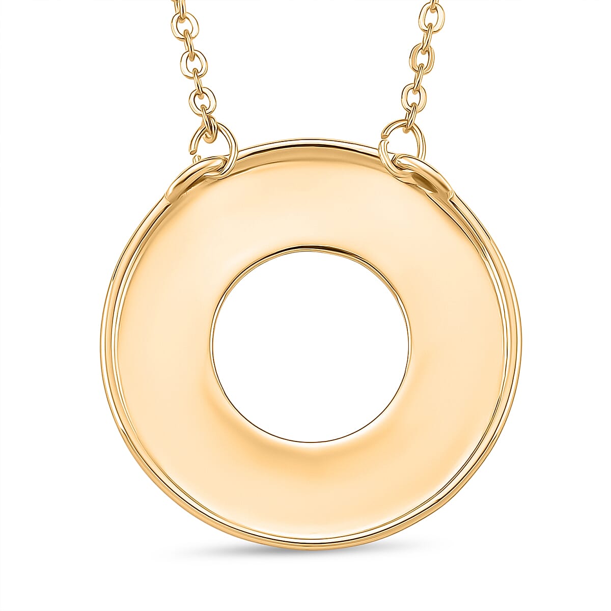 Designer Inspired - White Cubic Zirconia Pendant with Chain (Size 20 - 2 Ext)