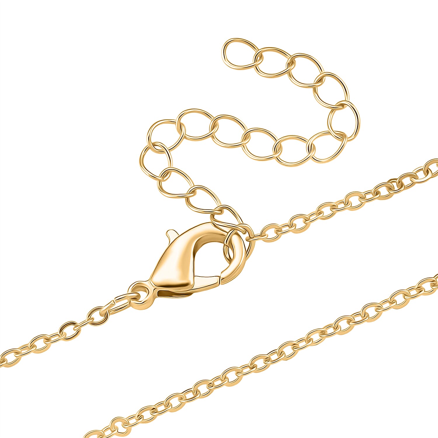 Designer Inspired - White Cubic Zirconia Pendant with Chain (Size 20 - 2 Ext)