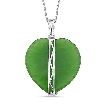 https://tjcuk.sirv.com/Products/43/7/4379132/Dyed-Green-Jade-Moissanite-Pendant-with-Chain-Size-18-with-Lobster-Cla_4379132_3.jpg?w=342&h=342