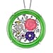GP Italian Garden Collection - Green Jade, Multi Gemstones Garden Pendant with Chain (Size 18) in Rhodium Overlay Sterling Silver 23.74 Ct.