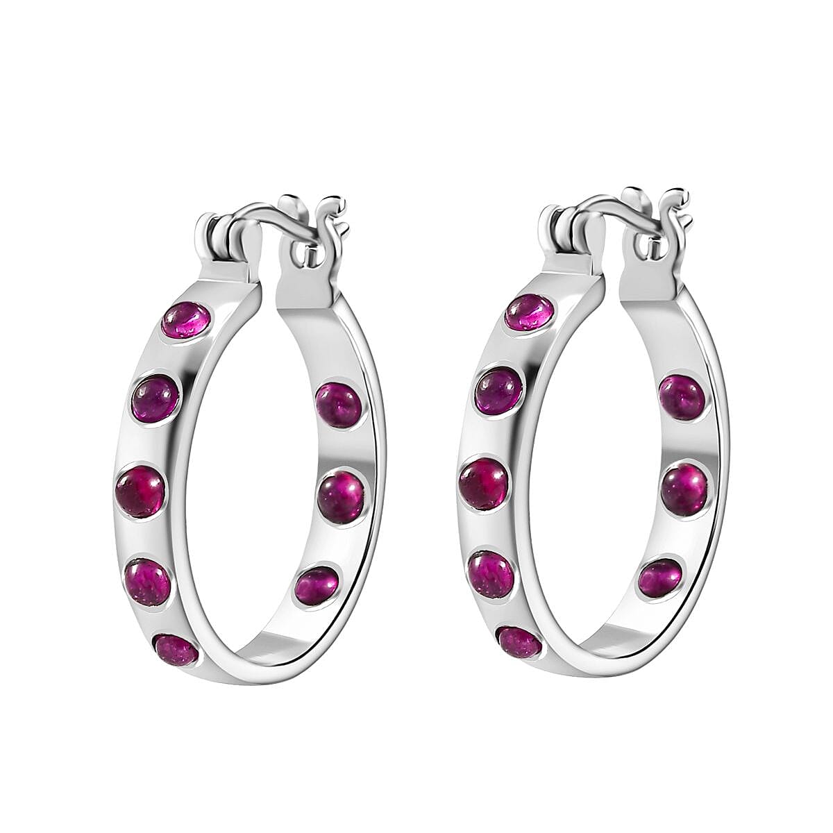 EverTrue 2 Piece Set - J Hoop Half Hoop Earring & Band Ring
