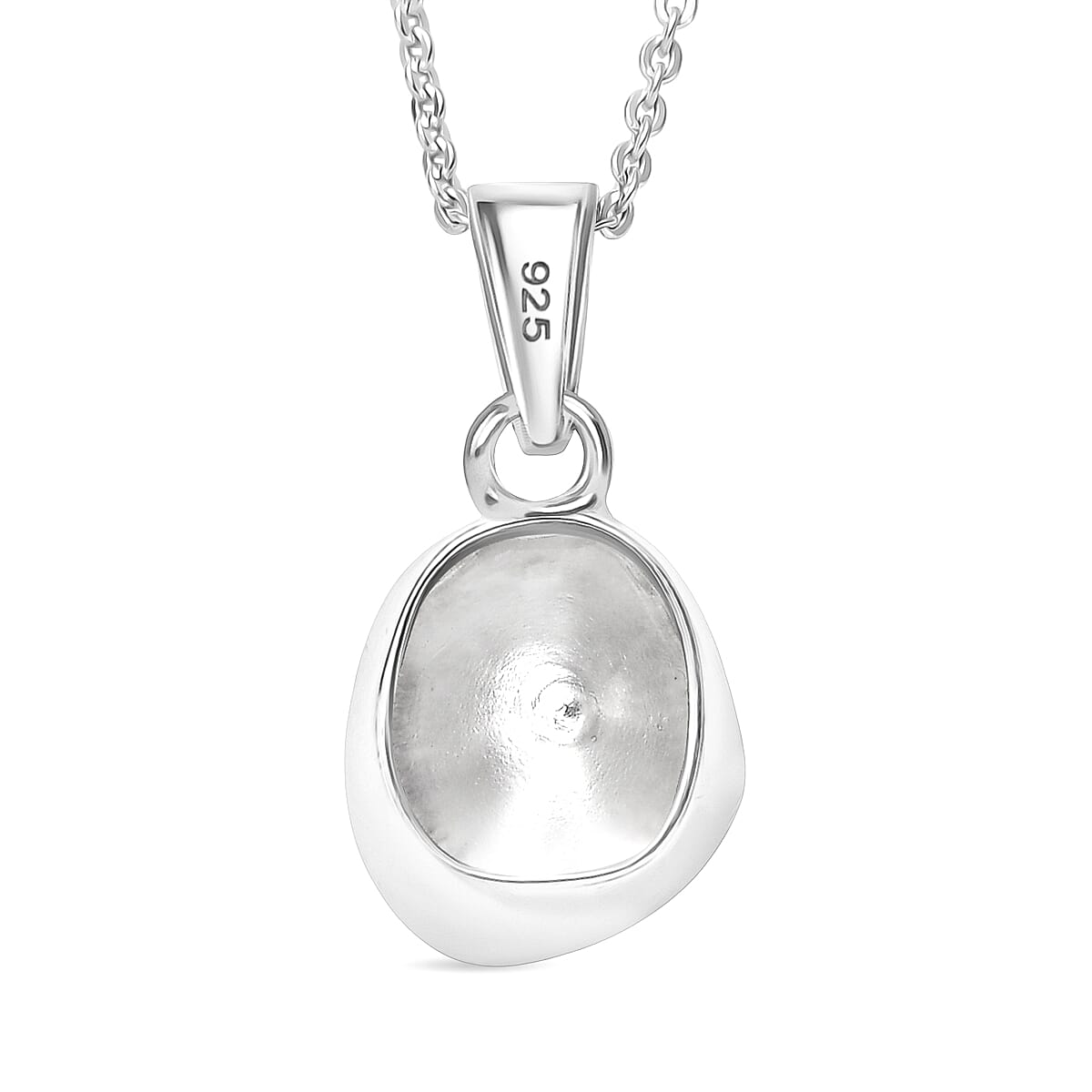 White Diamond Pendant with Chain (Size 20) in Rhodium Overlay Sterling Silver 0.50 Ct. White Diamond Pendant with Chain (Size 20) in Rhodium Overlay Sterling Silver 0.50 Ct.