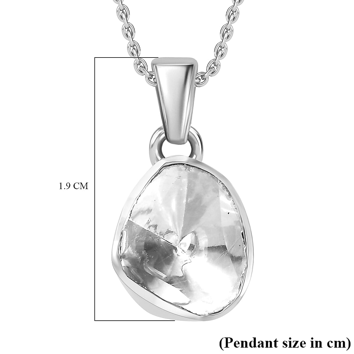 White Diamond Pendant with Chain (Size 20) in Rhodium Overlay Sterling Silver 0.50 Ct. White Diamond Pendant with Chain (Size 20) in Rhodium Overlay Sterling Silver 0.50 Ct.