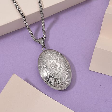 Openable Pendant with Box Chain (Size 22-2 Ext)
