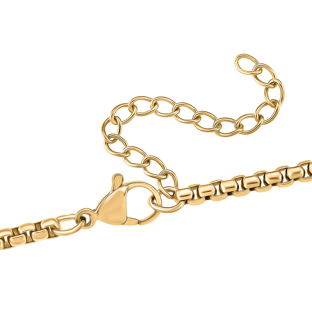 Openable Pendant with Box Chain (Size 22-2 Ext) in Yellow Gold Plating Openable Pendant with Box Chain (Size 22-2 Ext) in Yellow Gold Plating