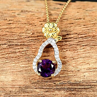 https://tjcuk.sirv.com/Products/43/8/4388957/Moroccan-Amethyst-White-Zircon-Pendant-with-Chain-Size-20-in-18K-YG-Ve_4388957_2.jpg?w=342&h=342