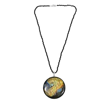 https://tjcuk.sirv.com/Products/43/8/4389024/Labradorite-Black-Spinel-Pendant-with-Beads-Chain-Size-20-in-Rhodium-O_4389024_3.jpg?w=342&h=342