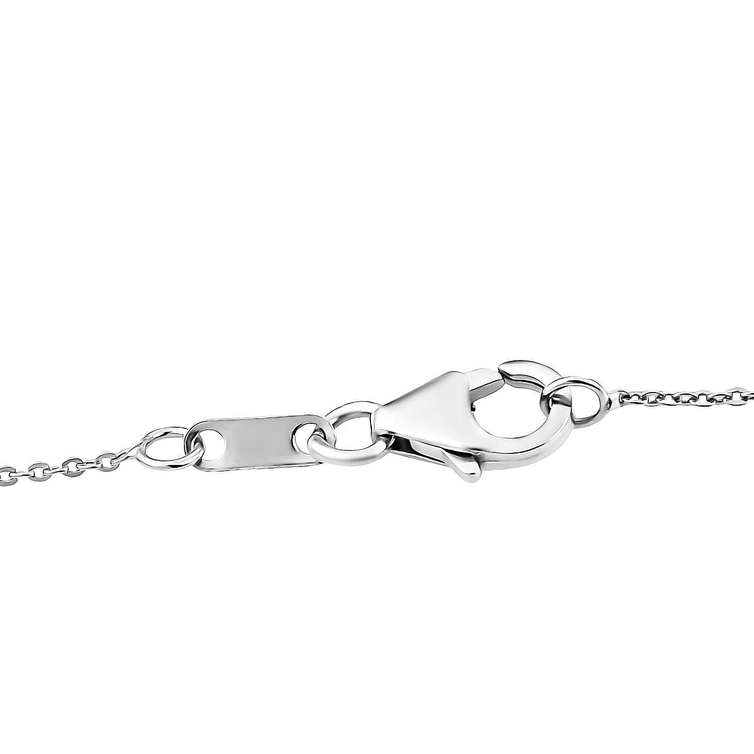 Natural Moroccan Amethyst & White Zircon Sunlit Grace Pendant with Chain (Size 20) in Rhodium Overlay Sterling Silver 4.67 Ct. Natural Moroccan Amethyst & White Zircon Sunlit Grace Pendant with Chain (Size 20) in Rhodium Overlay Sterling Silver 4.67 Ct.