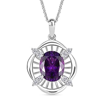 https://tjcuk.sirv.com/Products/43/8/4389510/Moroccan-Amethyst-White-Zircon-Pendant-with-Chain-Size-20-in-Rhodium-O_4389510.jpg?w=342&h=342