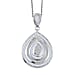 LUXURIANT 1 Ct. Lab Grown Diamond (SI-G-H) Teardrop Pendant with Chain (Size 20) in 18K Vermeil Yellow Gold Plated Sterling Silver
