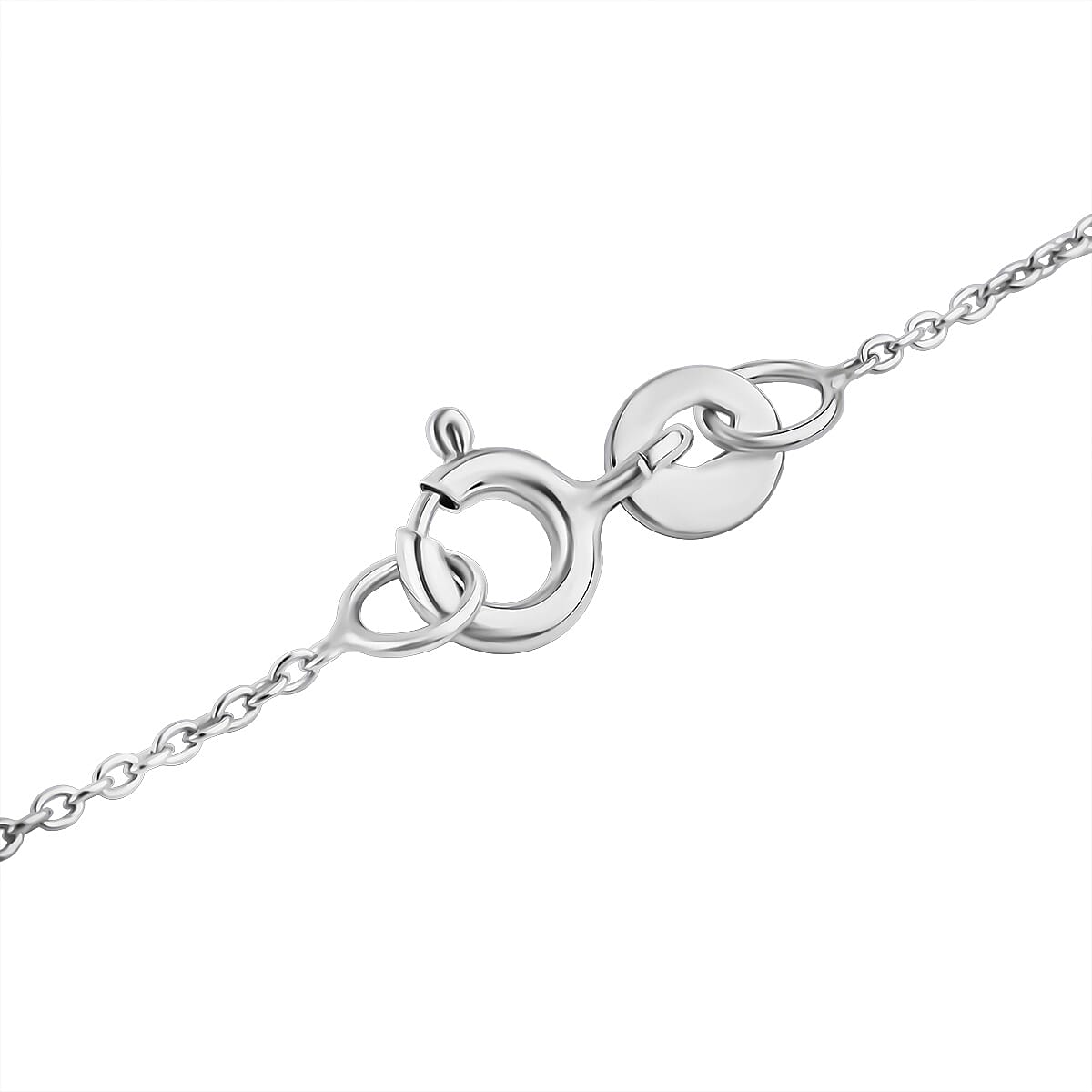 Luxuriant Diamond Lab Grown Diamond Pendant with Chain (Size 18-20) in Sterling Silver, Yellow & Rose Gold