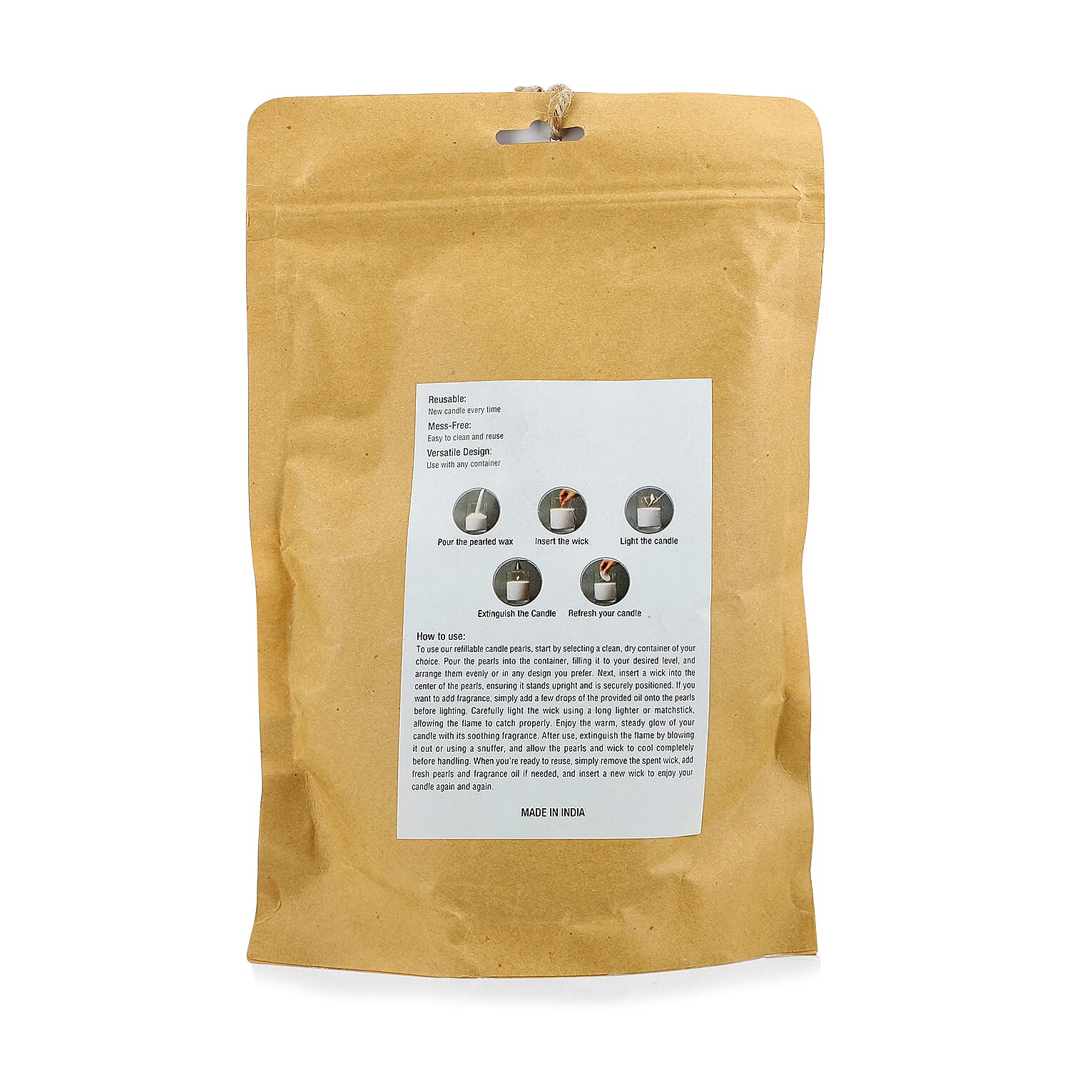 Candle Making Kit - 100% Plant-Based Pearled Wax, 30 Wicks, 2 Mosaic Bowls & Sandalwood Fragrance