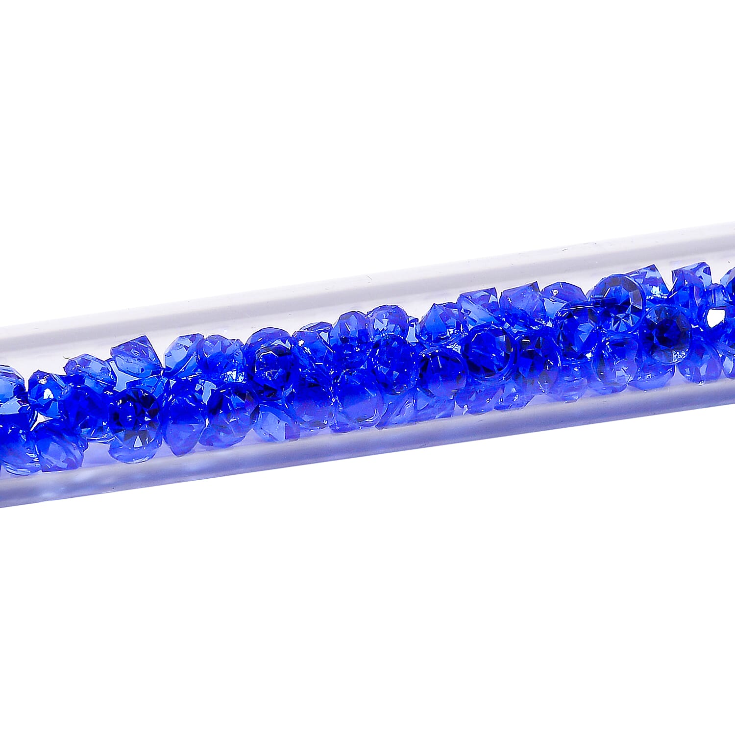 2 Piece Set - Austrian Sapphire Blue Color Crystal Bracelet (Size 7.5) & Bracelet Buddy 70.00 Ct.