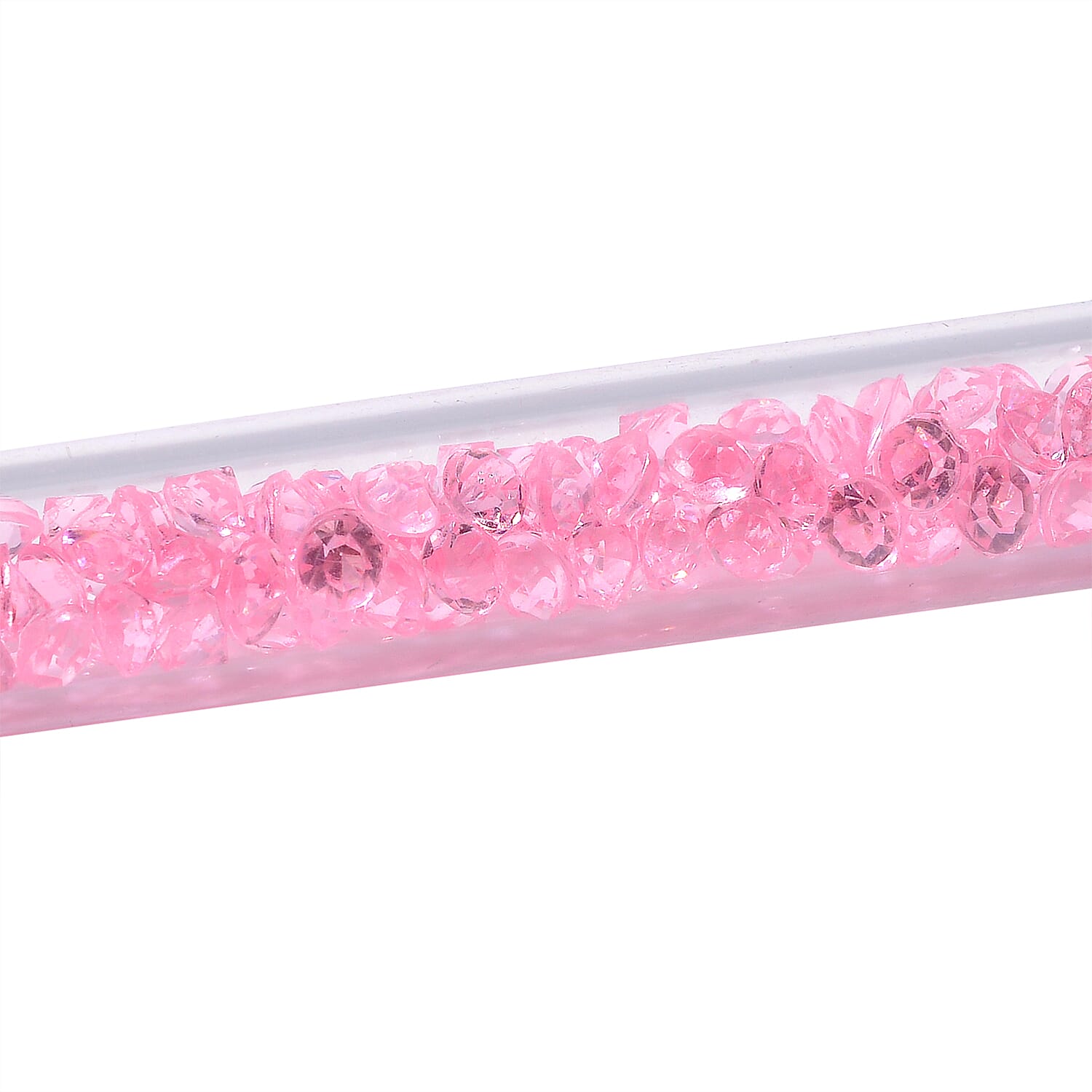 2 Piece Set - Austrian Pink Crystal Bracelet (Size 7.5) & Bracelet Buddy 70.00 Ct.