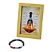Tucson Find - 2 Piece Set - Seven Chakra Gemstone Frame with Stretchable Bracelet (Size 7.5 ) 150 Ct.