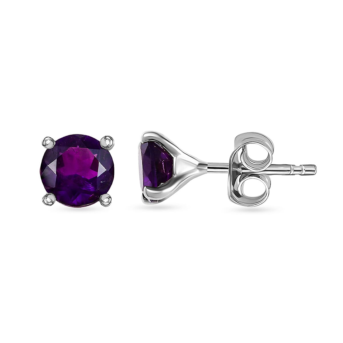 3 Piece Set - African Amethyst Earring, Ring, Pendant with Chain 3 Piece Set - African Amethyst Earring, Ring, Pendant with Chain