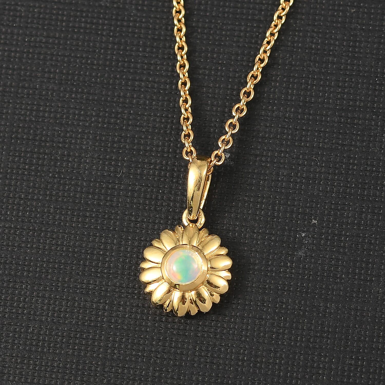 Ethiopian Opal Pendant with Chain (Size 20)