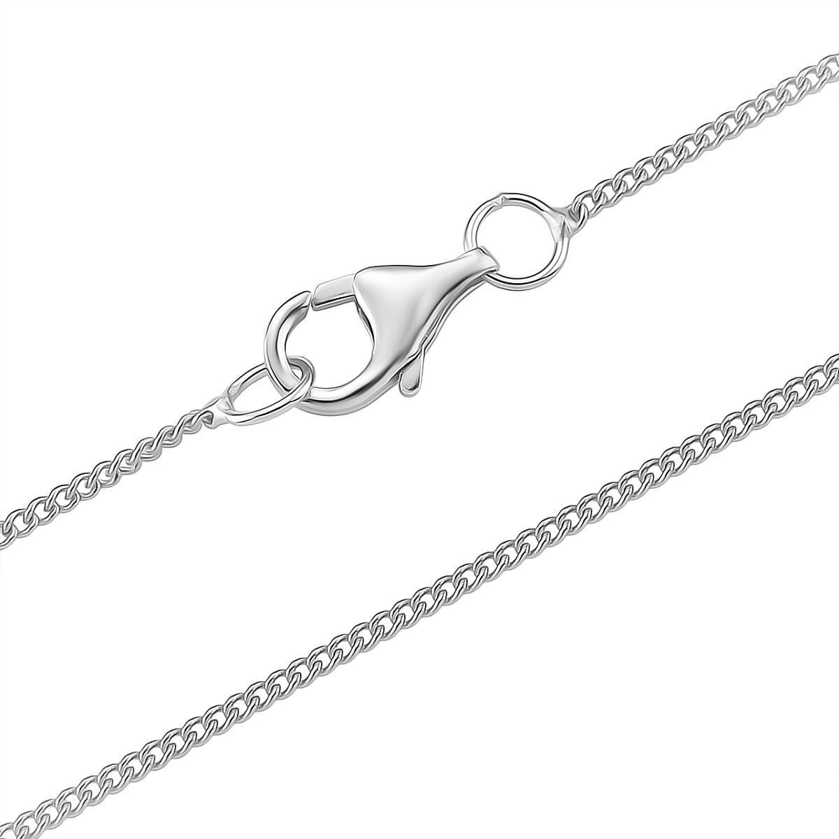 Queen Conch Shell & Moissanite Pendant with Chain (Size 18) with Lobster Clasp in Rhodium Overlay Sterling Silver 10.53 Ct, Silver Wt. 5.00 Gms. Queen Conch Shell & Moissanite Pendant with Chain (Size 18) with Lobster Clasp in Rhodium Overlay Sterling Silver 10.53 Ct, Silver Wt. 5.00 Gms.