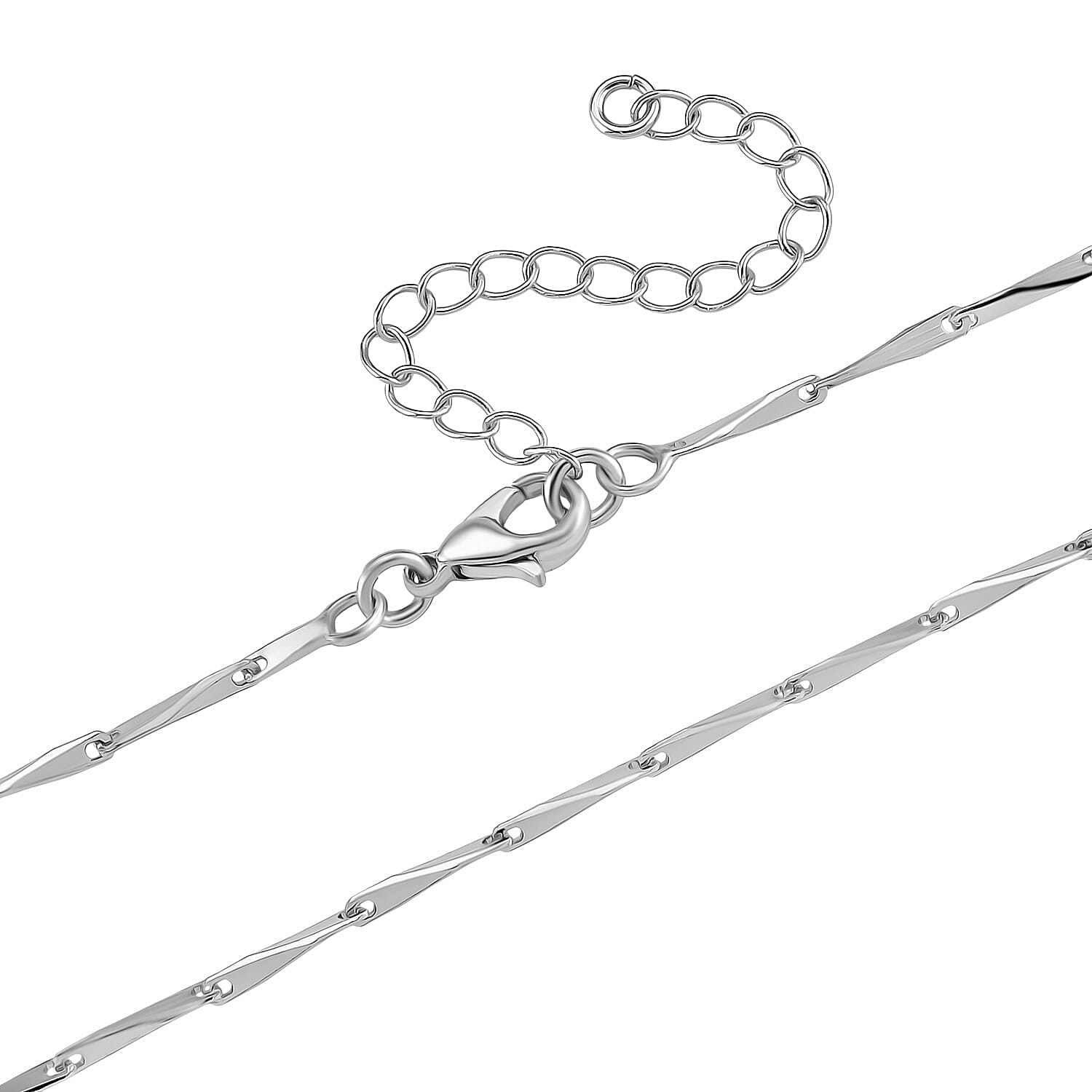 Panther Pendant with Chain (Size 17.5 - 2 Ext) in Silver Colour Plating