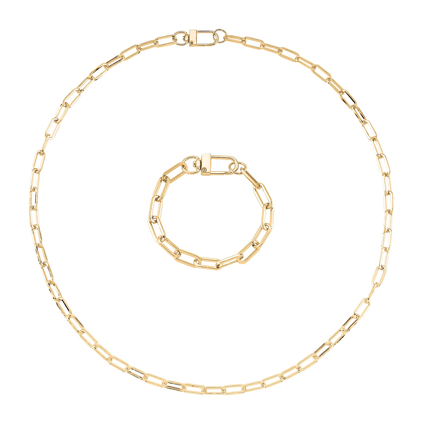 Chunky Paperclip Necklace (Size 30) & Bracelet (Size 8)