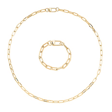 Pick of The Show -  Chunky Paperclip Necklace (Size 30) & Bracelet (Size 8)